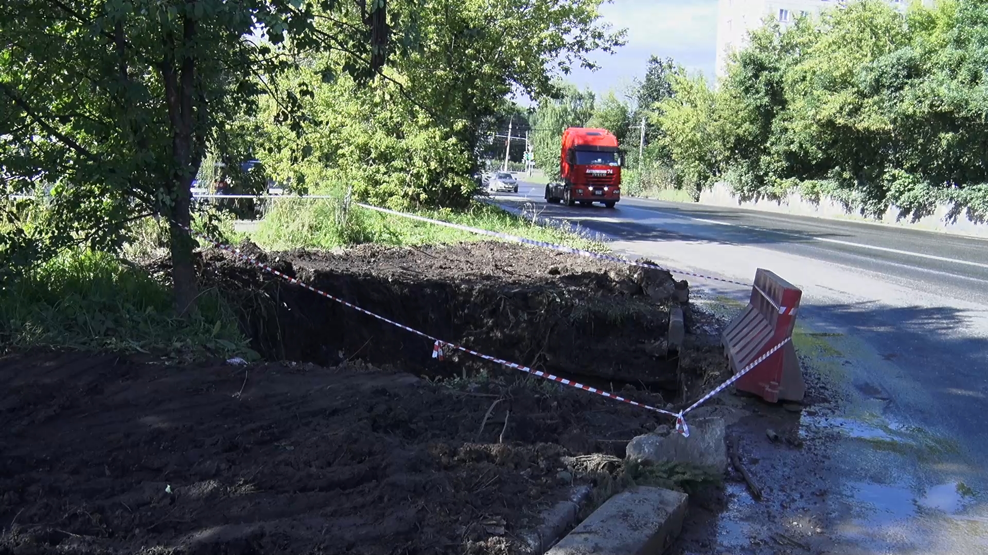 Работы по устранению проблемы, приносившей неудобства целому району