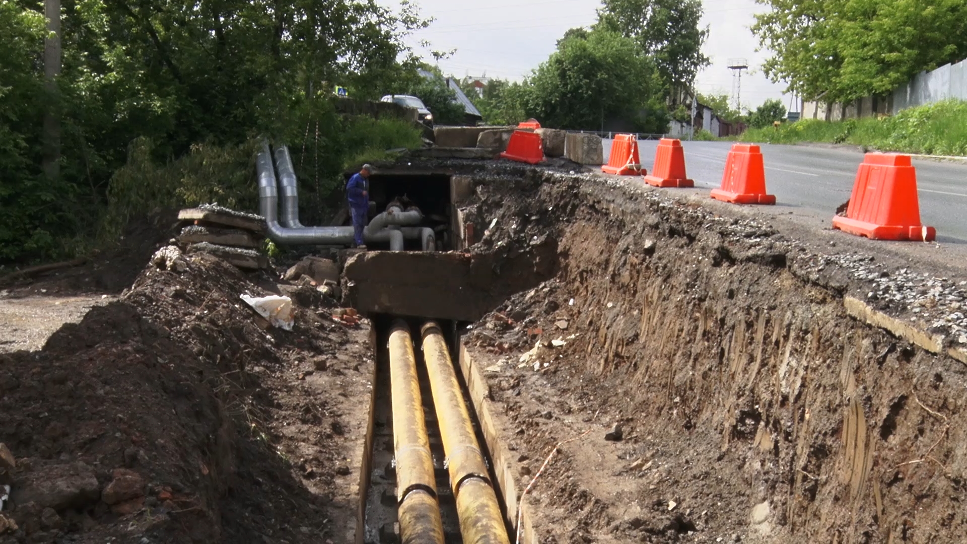 В районе северо-запада завершены работы по замене труб