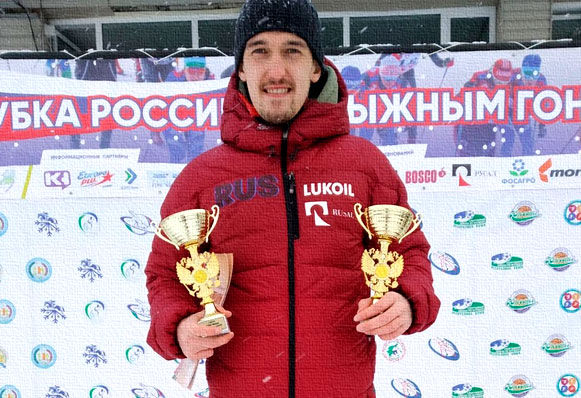 Златоустовец Владислав Вечканов стал обладателем кубка России по лыжным гонкам