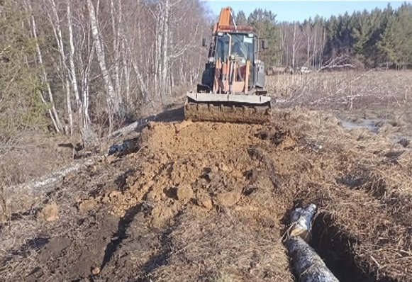 В Златоусте восстановили плотину на водоеме в районе горы Семибратки